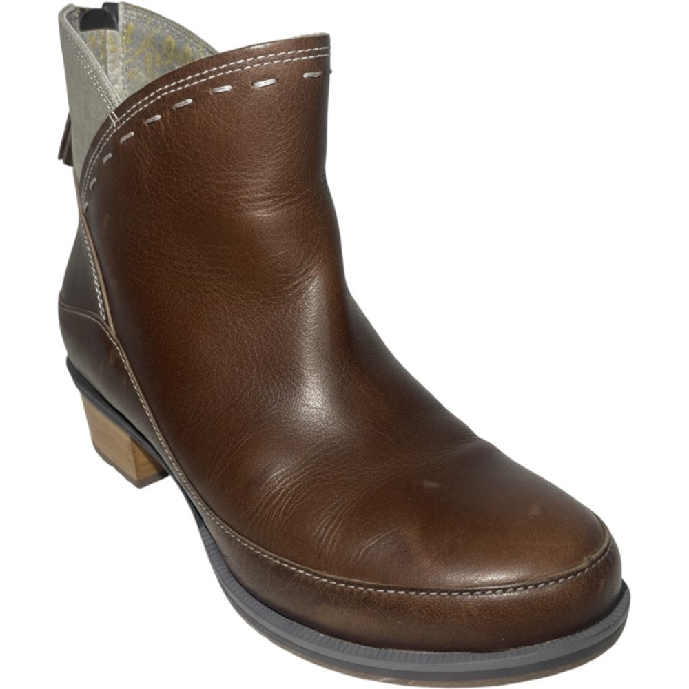 Chaco Cataluna Mid Boots Women 8.5 Brown Waterproof Leather Western Zip
